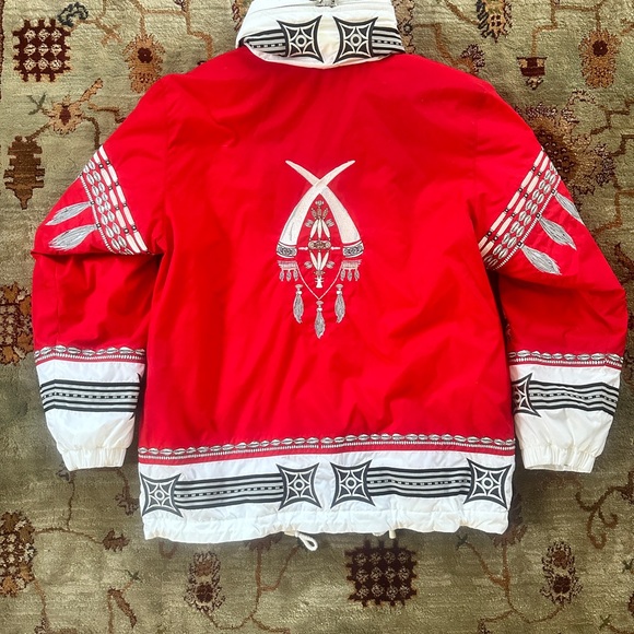 Red Tribal Design Jacket - Picture 2 of 5